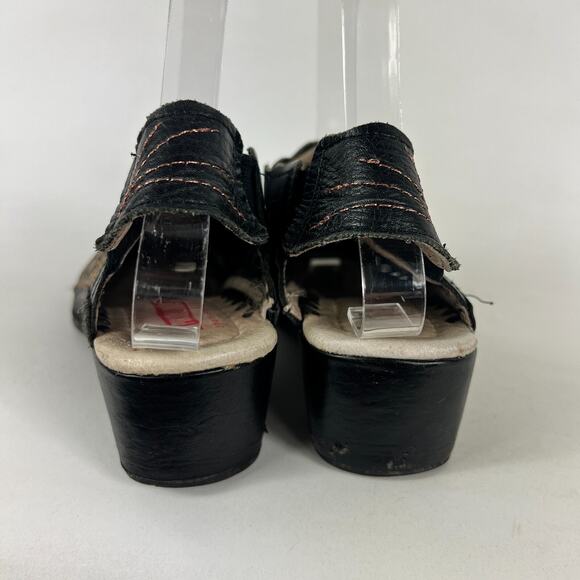 Pikolinos Slingback Sandals Women's 7.5 Multicolor Leather Floral Almond Toe - Picture 7 of 10